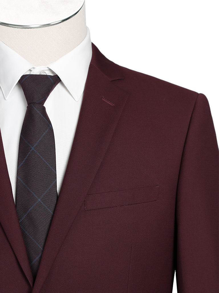 Burgundy Slim Fit Suit