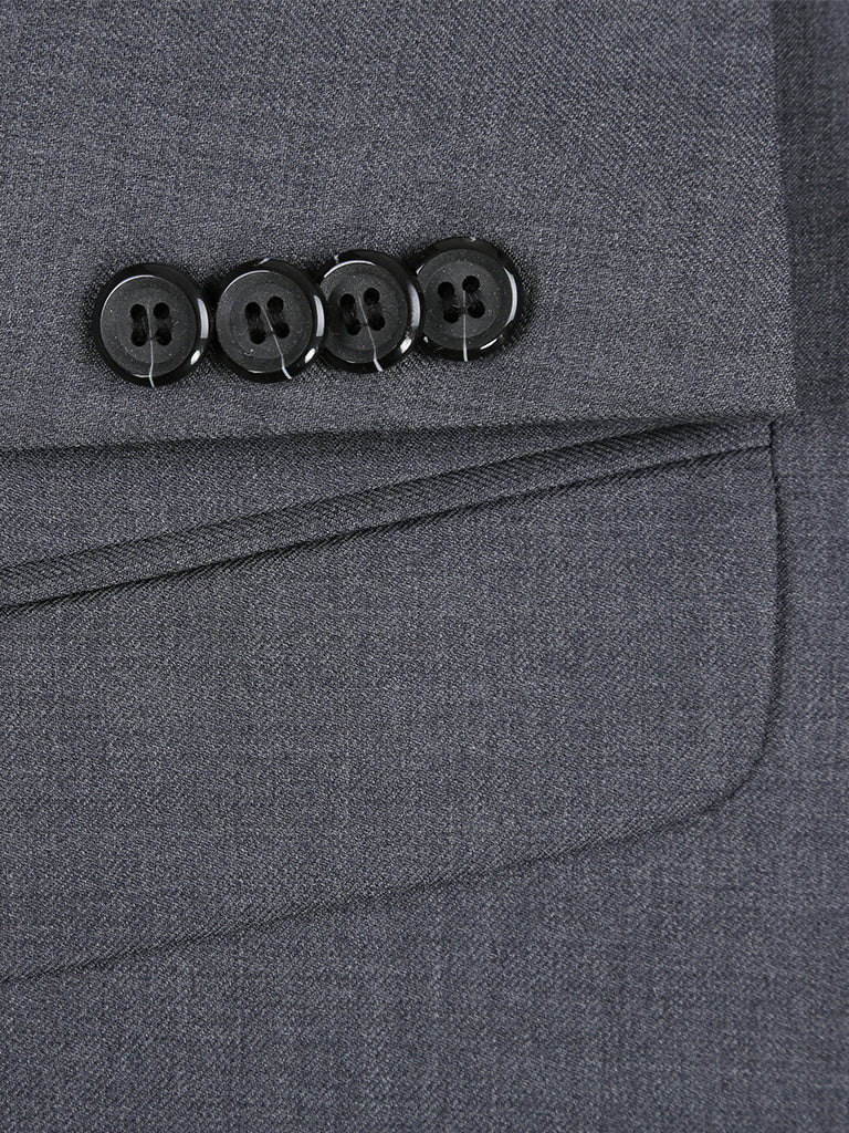 Medium Grey Slim Wool Suit