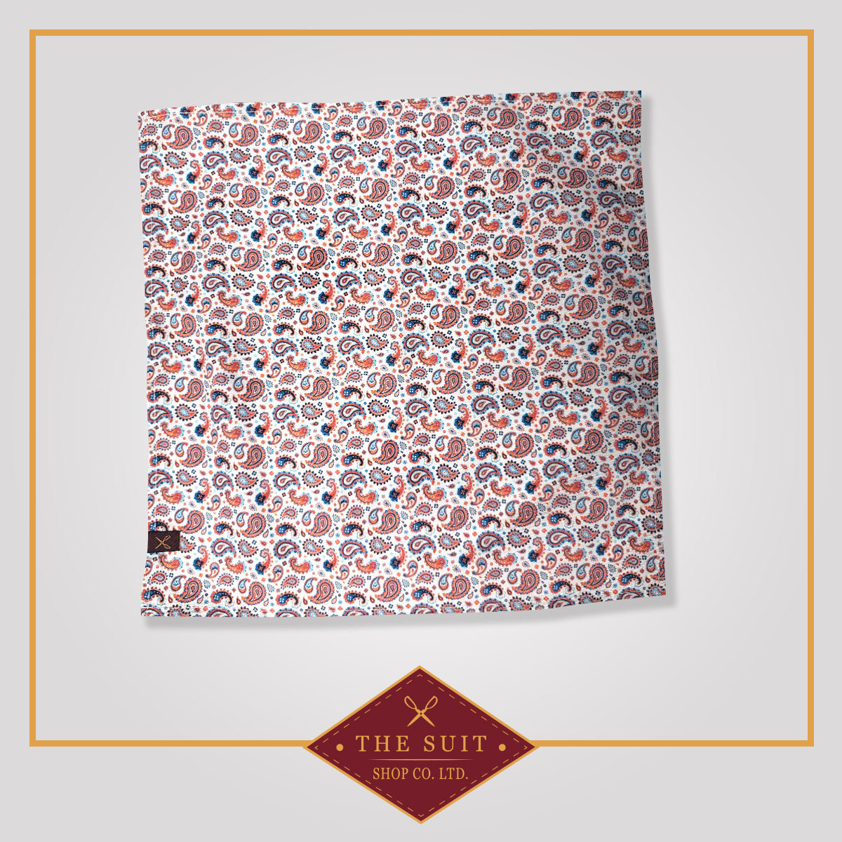 Paisley Patterned Pocket Square