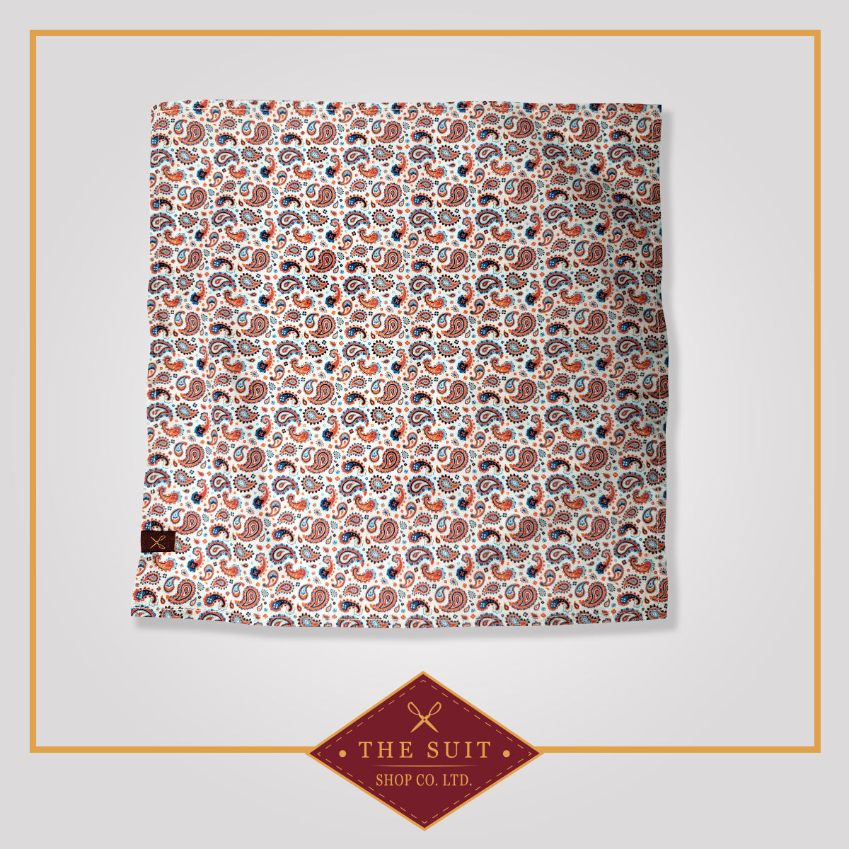 Paisley Patterned Pocket Square