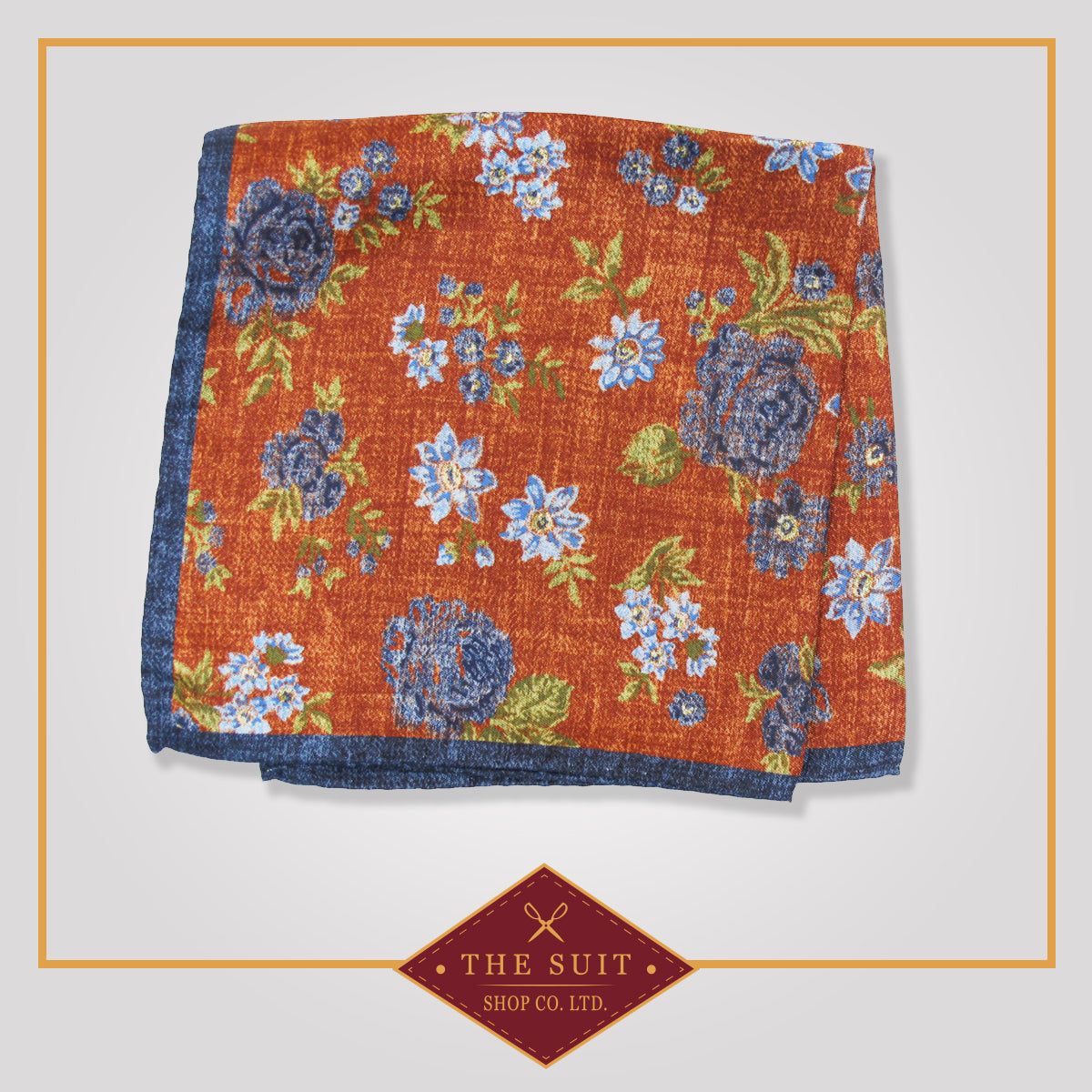 Paarl Patterned Silk Pocket Square