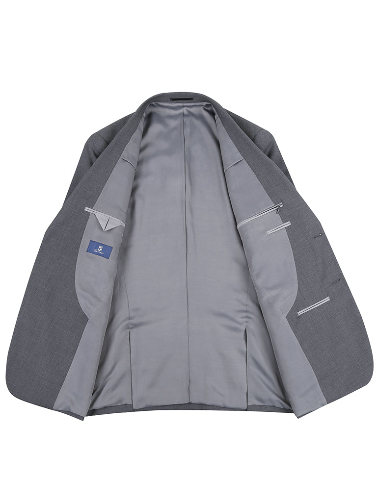 Bankers Grey Slim Wool Suit