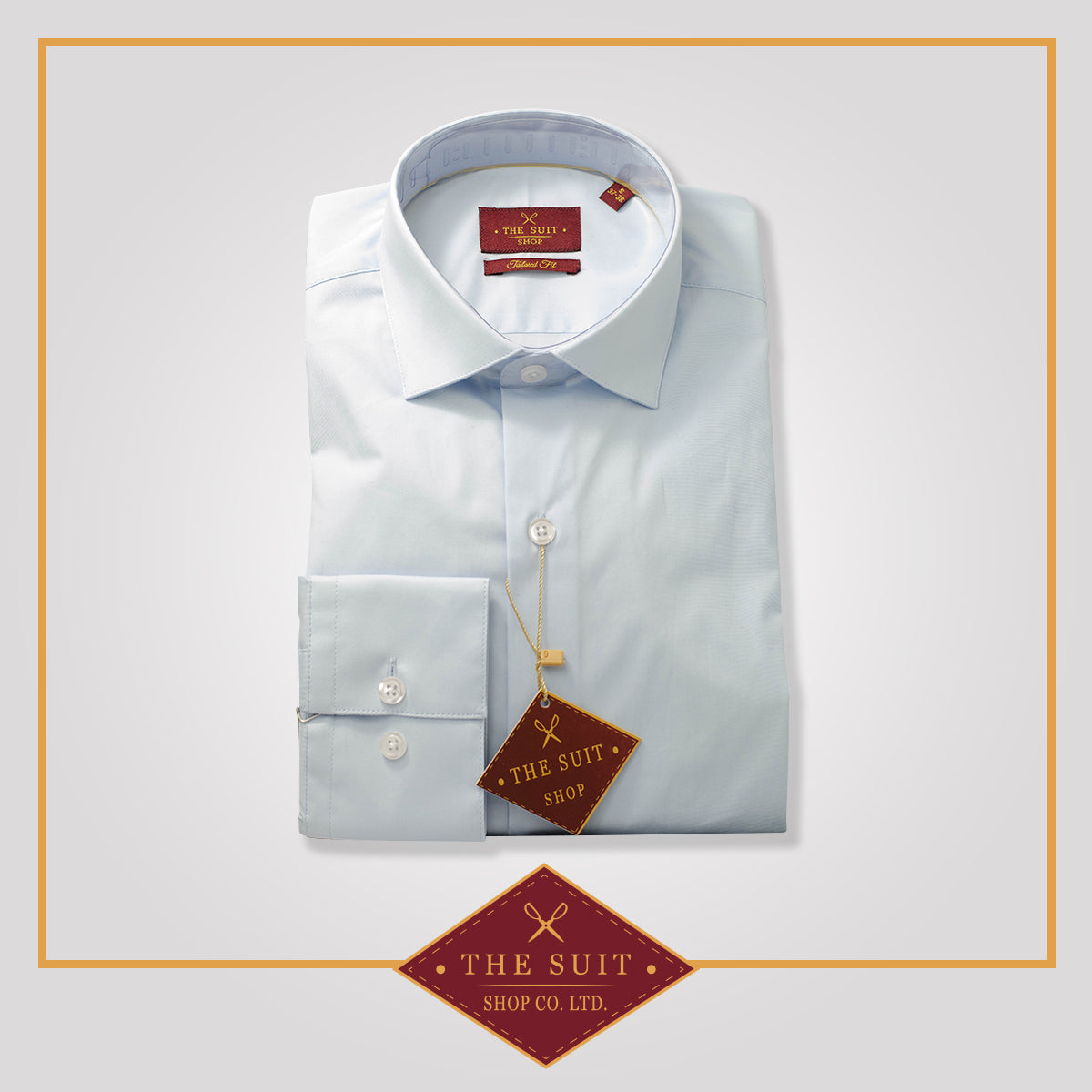 Windsor Shirt Baby Blue Stretch Cotton