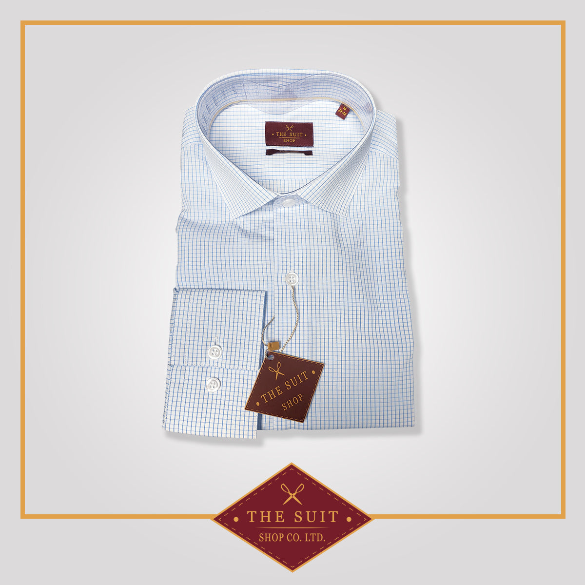 Windsor Shirt Mini Check 100% Cotton