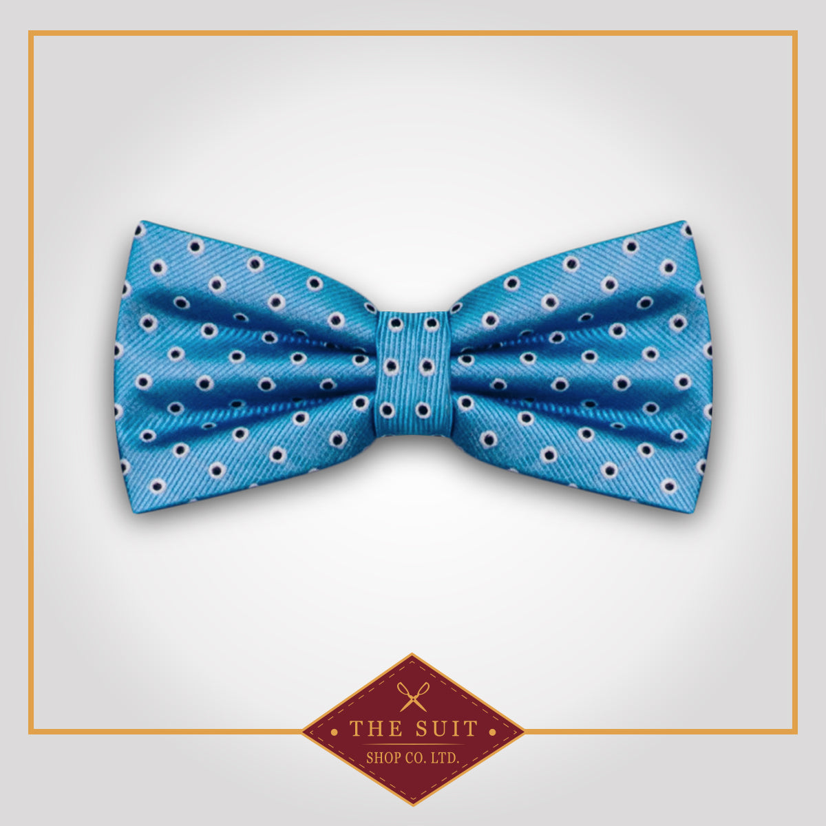 Havelock Blue Spotted Bow Tie