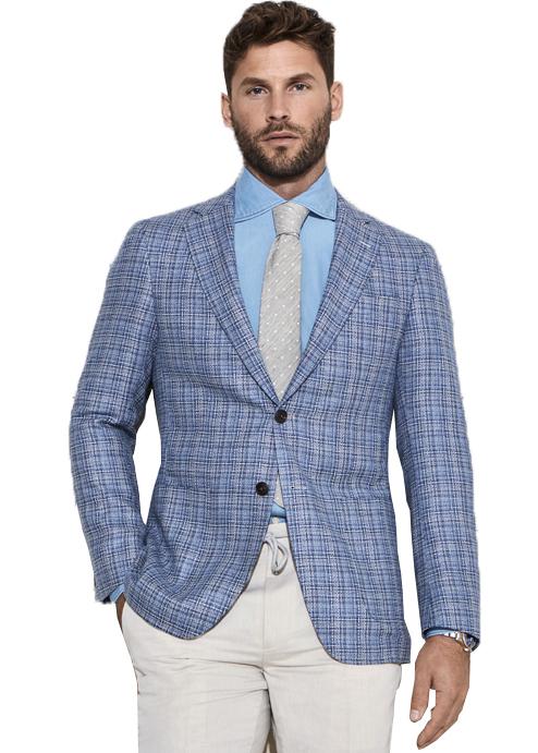 Blue Micro Design Jacket