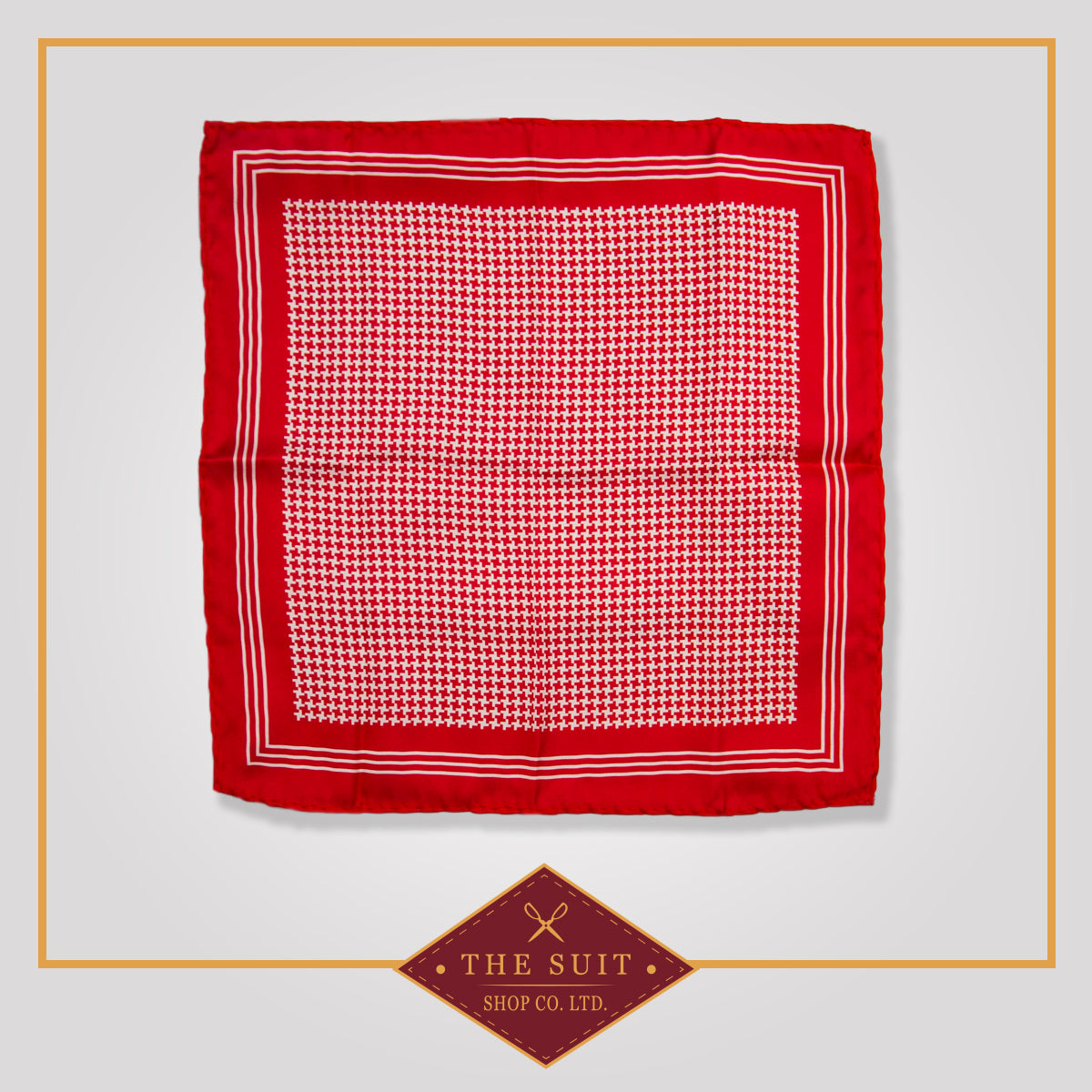 Tall Poppy Patterned Pocket Square