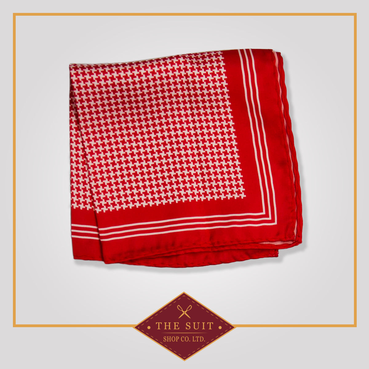 Tall Poppy Patterned Pocket Square