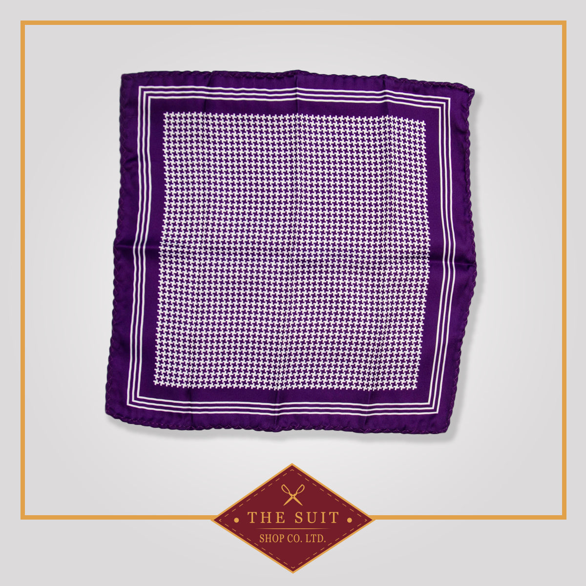 Mardi Gras Patterned Pocket Square
