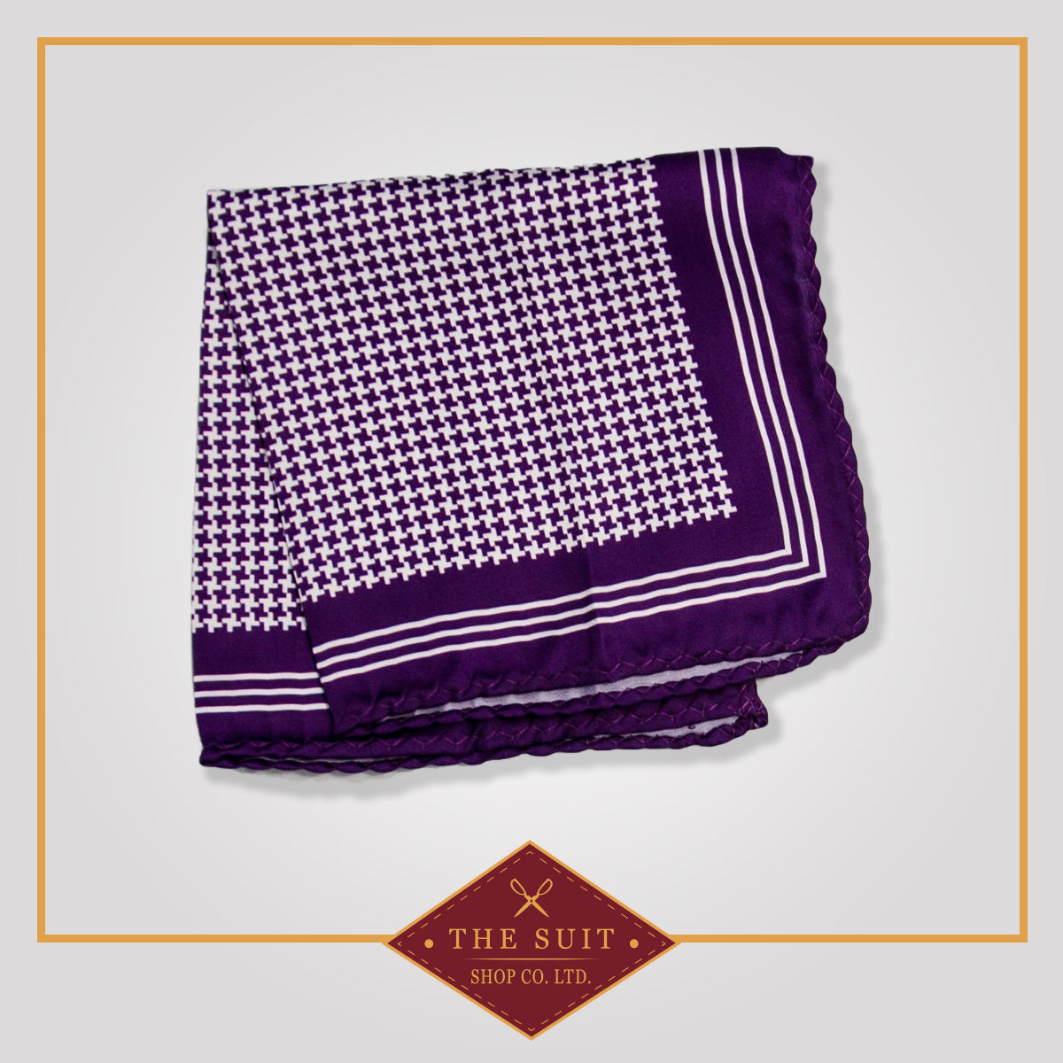Mardi Gras Patterned Pocket Square