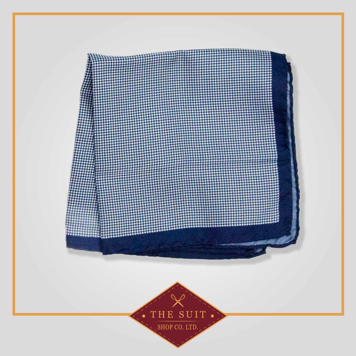 Downriver Check Patterned Pocket Square