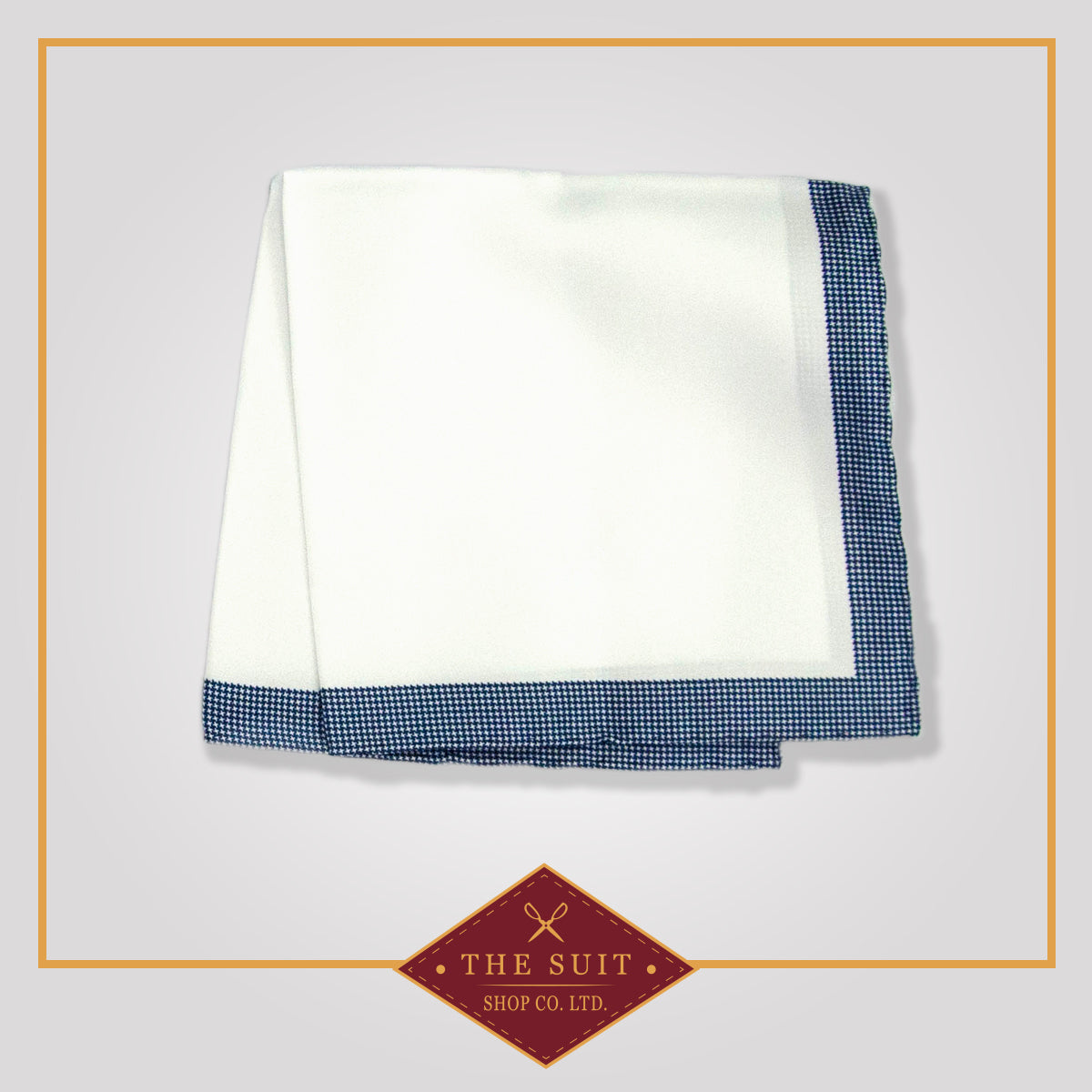 Saltpan and Blue Bayoux Patterned Pocket Square