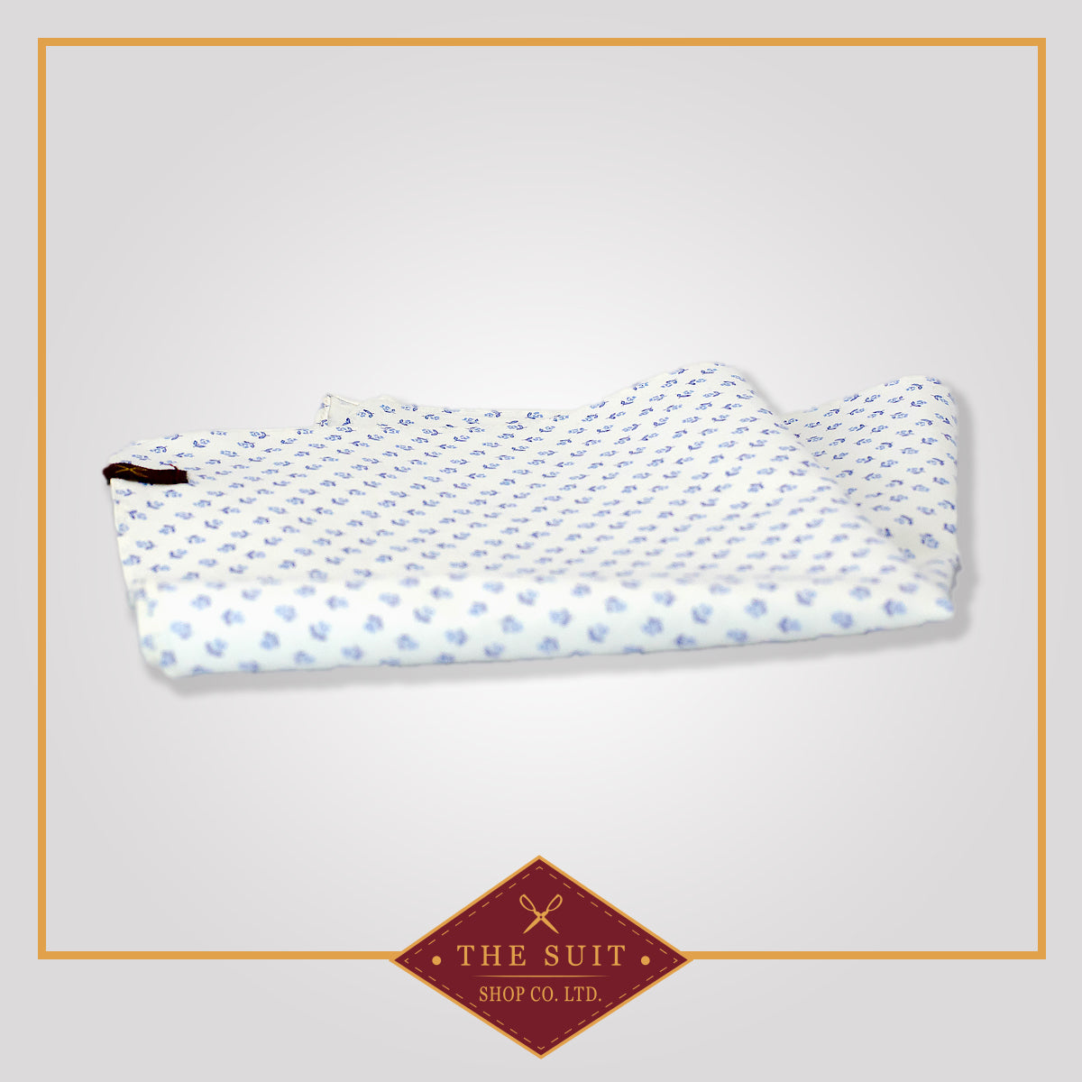 White Rock and Cello Patterned Pocket Square