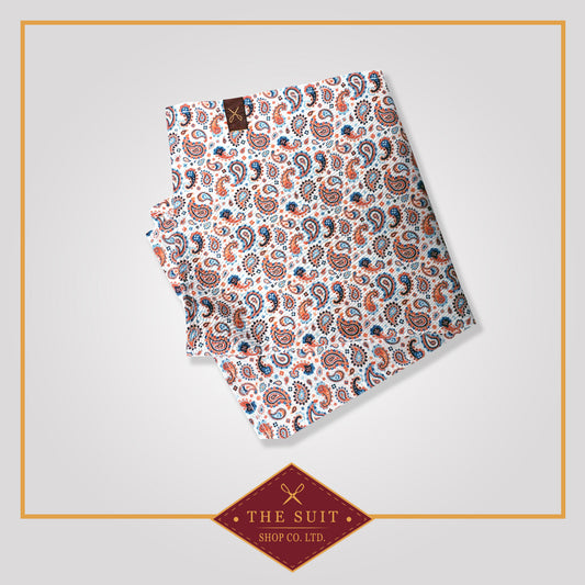 Paisley Patterned Pocket Square