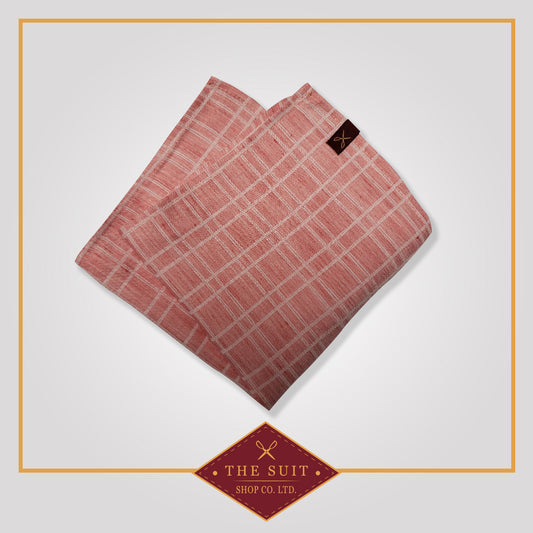 Dusty Rose Patterned Pocket Square