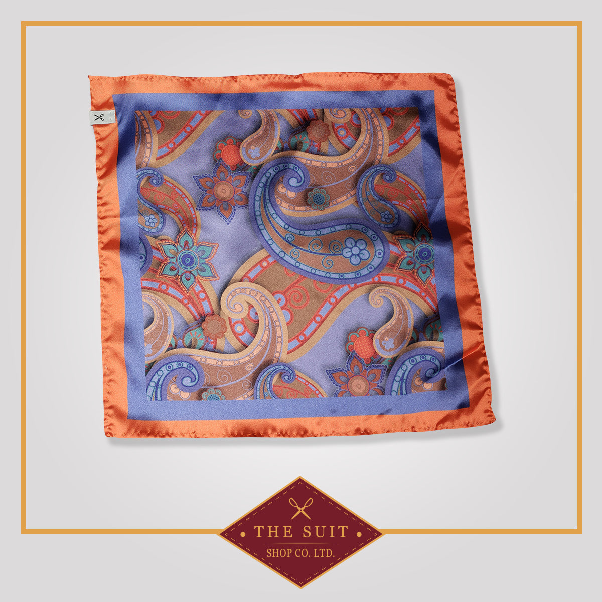 Paisley Patterned Pocket Square