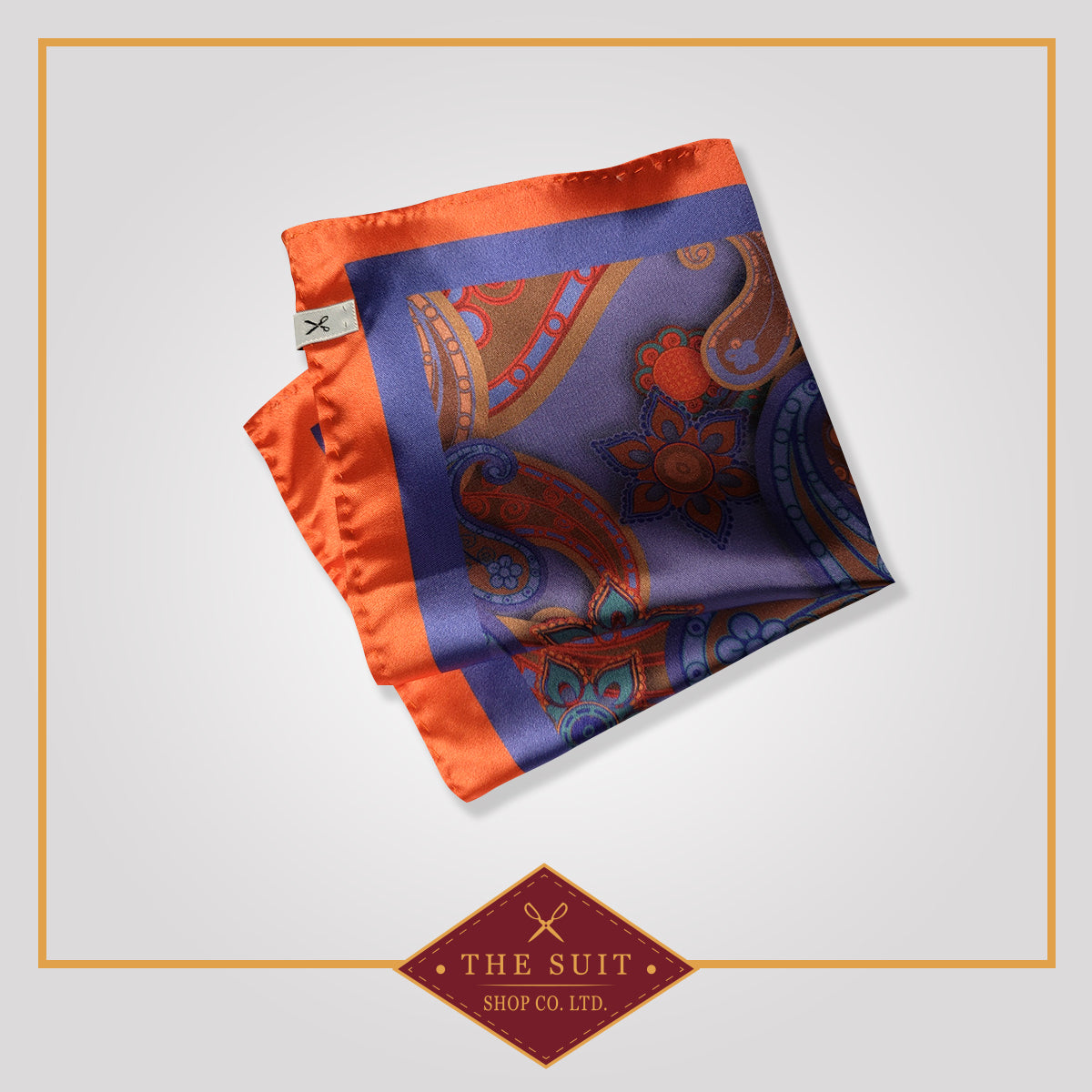 Paisley Patterned Pocket Square