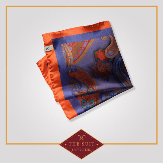 Paisley Patterned Pocket Square