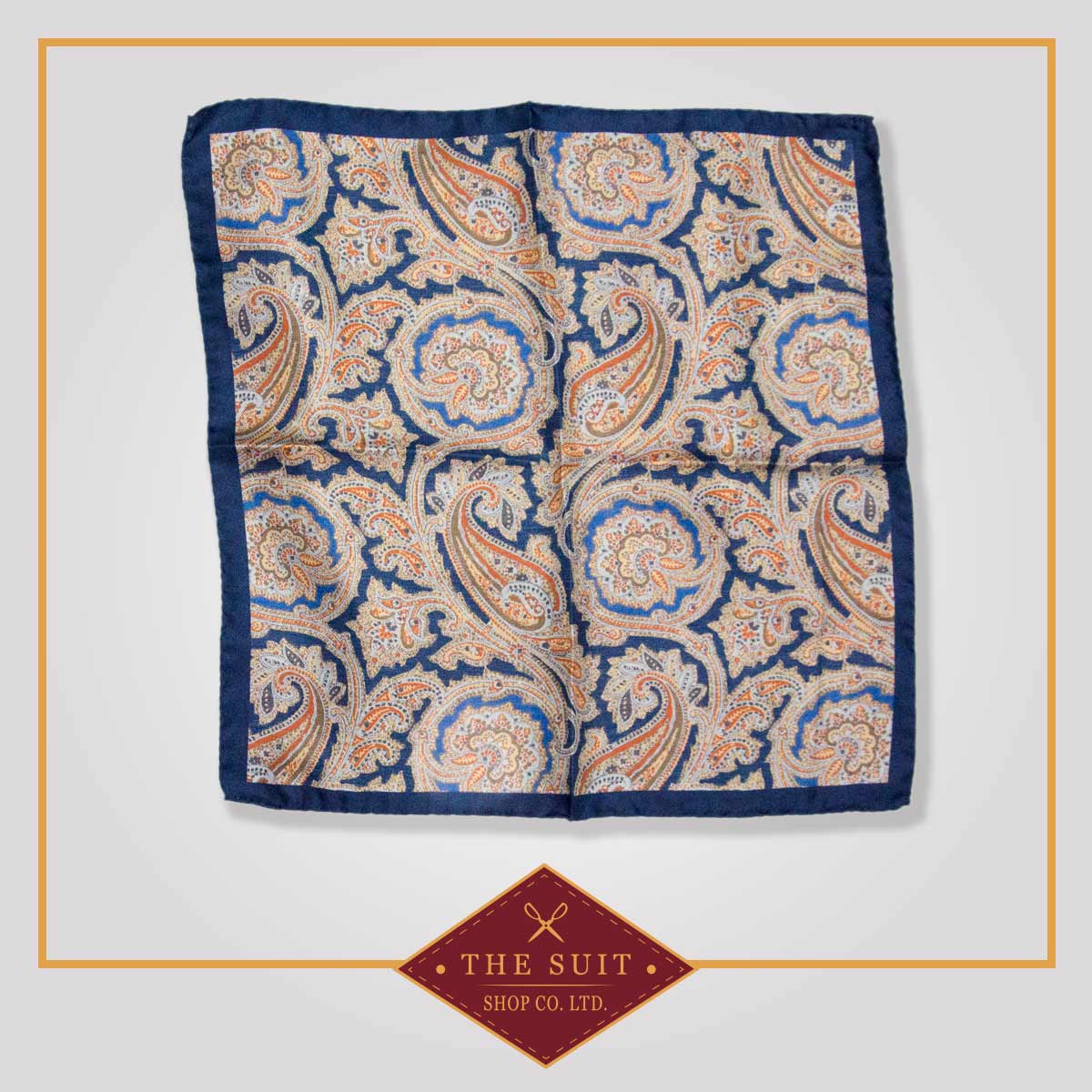Cashmere and Cloud Burst Patterned Pocket Square