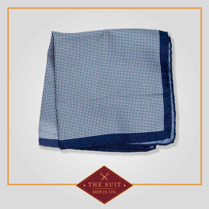 Downriver Check Patterned Pocket Square