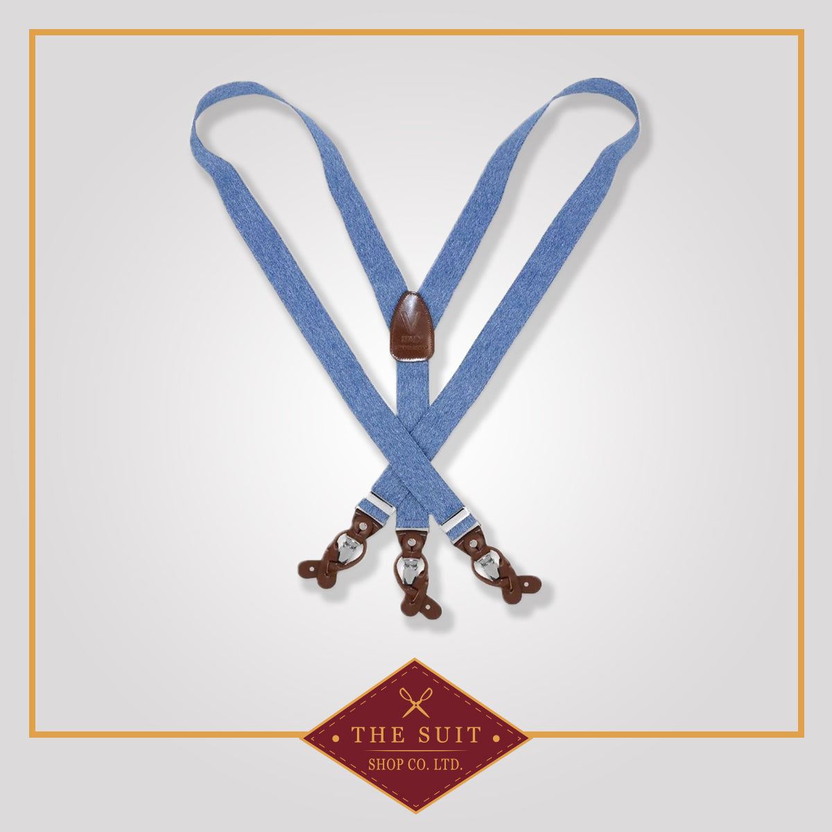 Denim Blue Suspenders