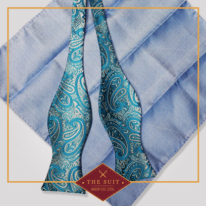 Matisse Pattern Bow Tie and Ship Cove Pocket Square